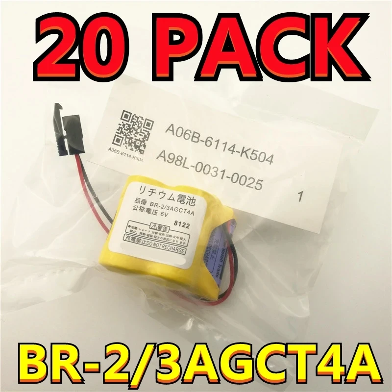 BR-2/3AGCT4A 6V 4400mAh PLC Battery 20 PACK alkaline battery disposable battery
