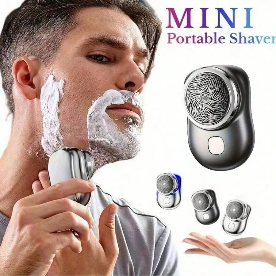 Rechargeable Mini Electric Shaver for Men with USB Charging