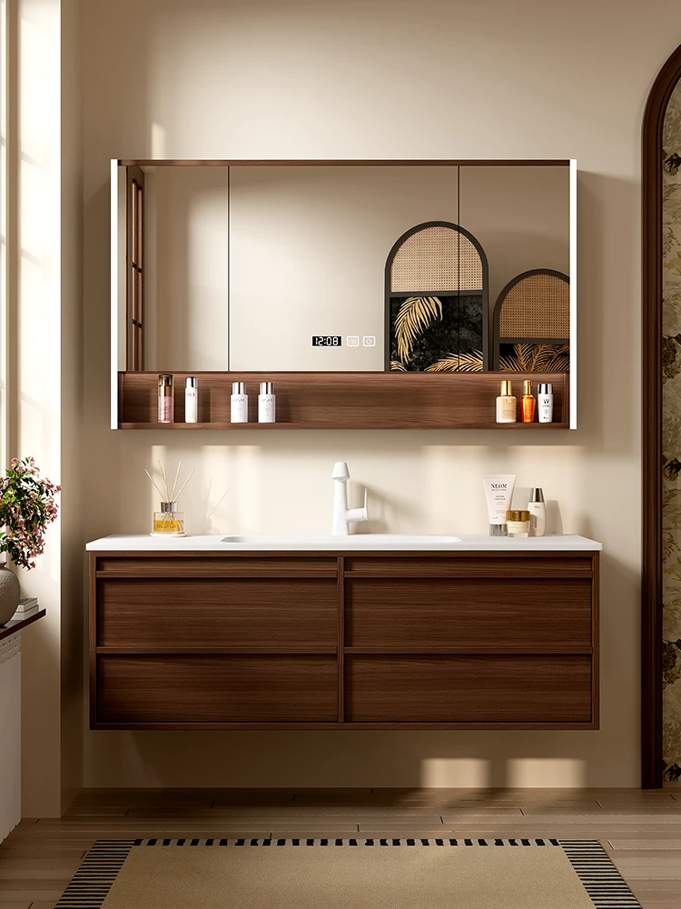 

Слитная раковина в античном стиле, шкаф для ванной комнаты, комбинированная раковина для ванной комнаты