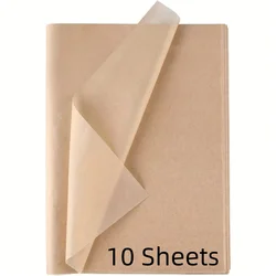 Bulk Brown Tissue Paper Sheets for Gift Wrapping and Crafting (10 Sheets)