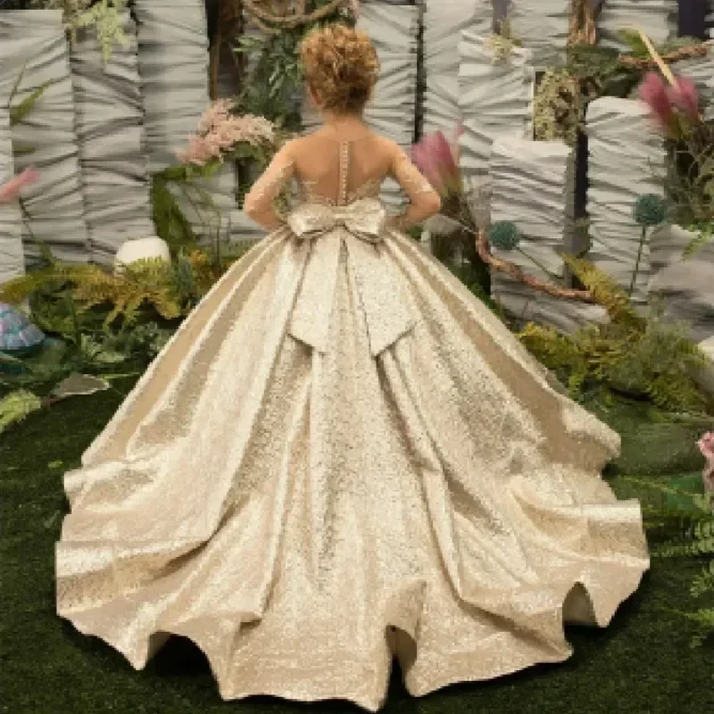 Girls Bow-Tie Fluffy Dress | Preorder main image 1