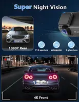 Kocam 4K UHD Dash Cam WiFi Car DVR Front and Rear Dual Lens Auto Car Camera with Night Vision 24H Parking Monitor Black Box - Image 5