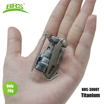 BRS Stufa A Gas Esterna Mini Bruciatore A Gas Da Campeggio 25g Ultraleggero Titanio Picnic Escursionismo Fornello Da Cucina Forno Di Sopravvivenza BRS-3000T 1