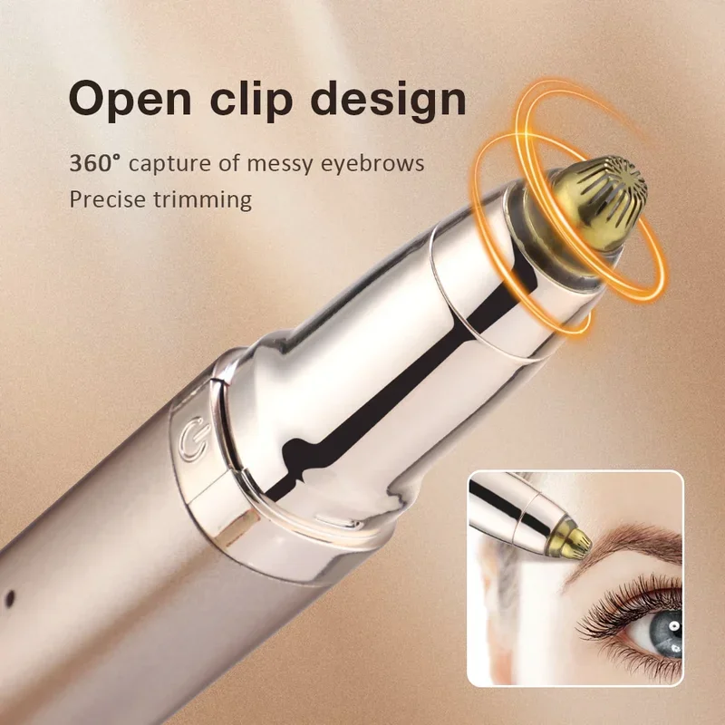 Heating Eyelash Curler Multifunctional 2-in-1 Electric Eyelash Curler And Eyebrow Trimmer Eyebrow Shaver Ear Nose Hair Trimmer eyebrow trimmer set,eyebrow trimmer,eyebrow razor set,eyebrow razor,eyebrow scissors,eyebrow trimmer blade