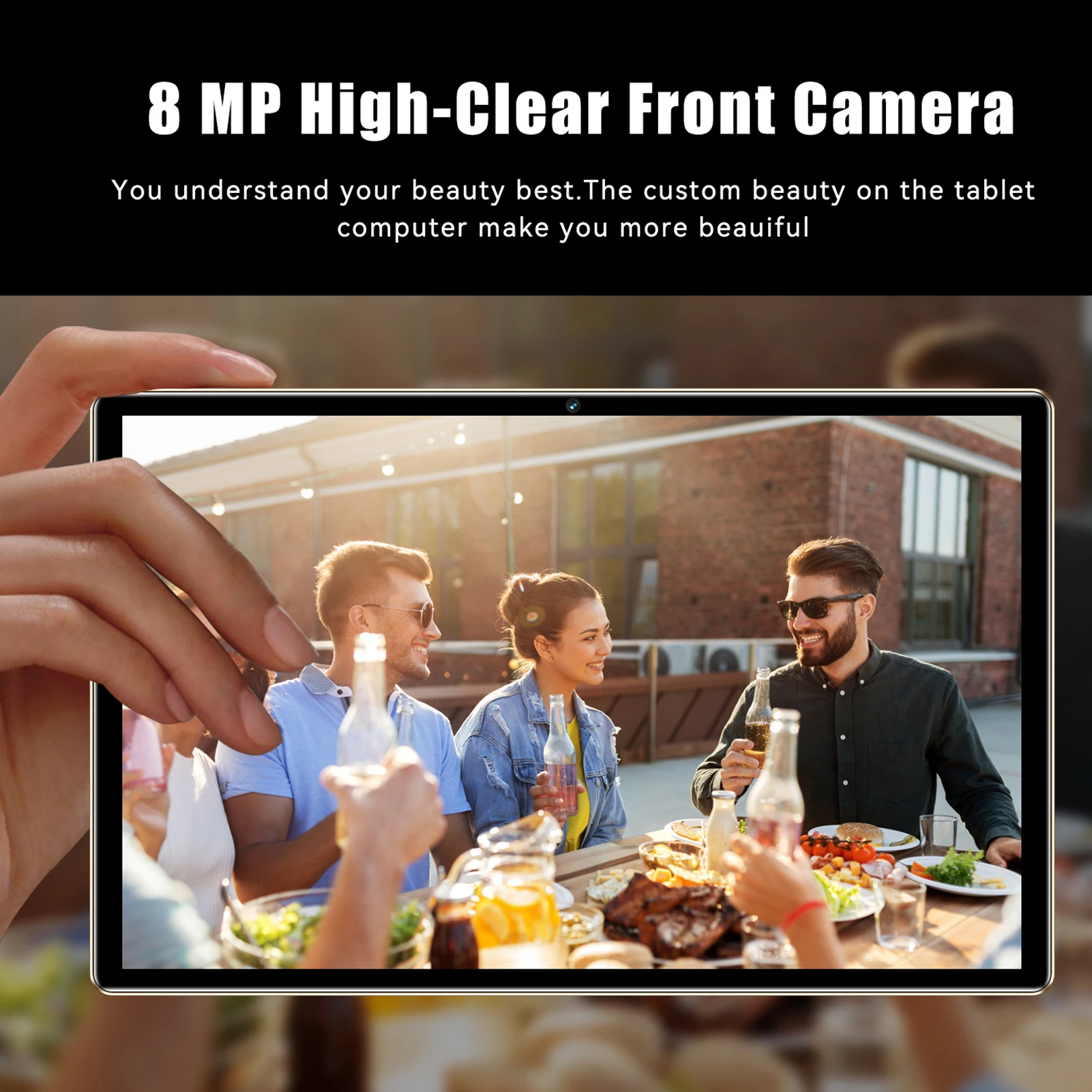 10.1 inch Tablet 8GB+256GB 5G Calling Tablets 10-Core MTK6797 Processor 128GB High-Clear Large Screen BT5.0 7000mAh Battery 4