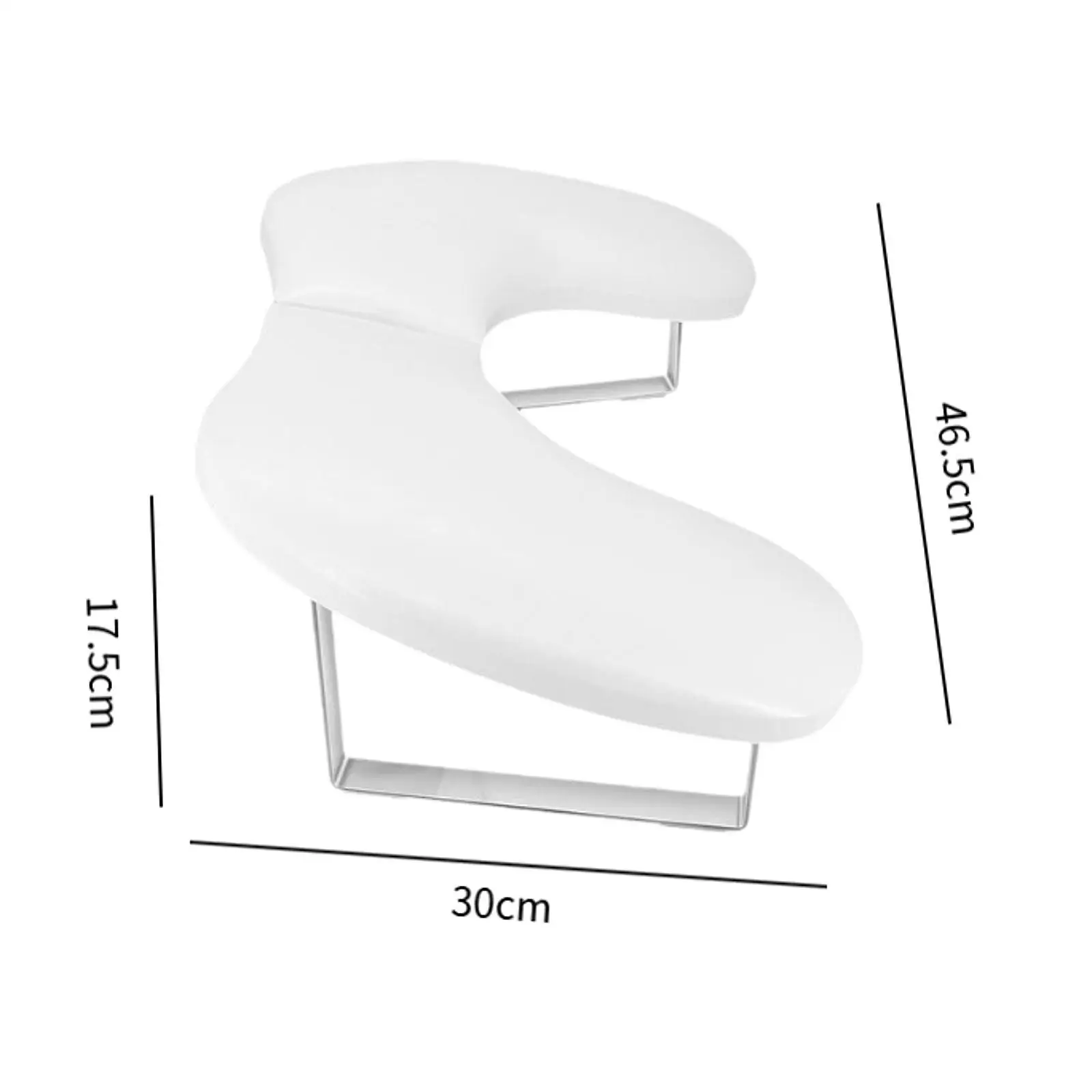 PU U Shape Nail Arm Rest Non Slip Portable for Acrylic Nails