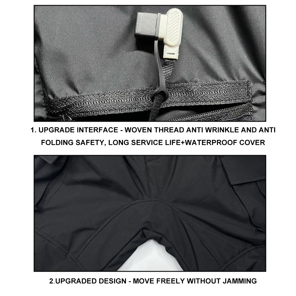 Unisex Winter Heating Pants 18 Heating Zones Waterproof Windproof Electric Warm Trousers Thermal Outdoor Sports Warmer Clothing tactical pants