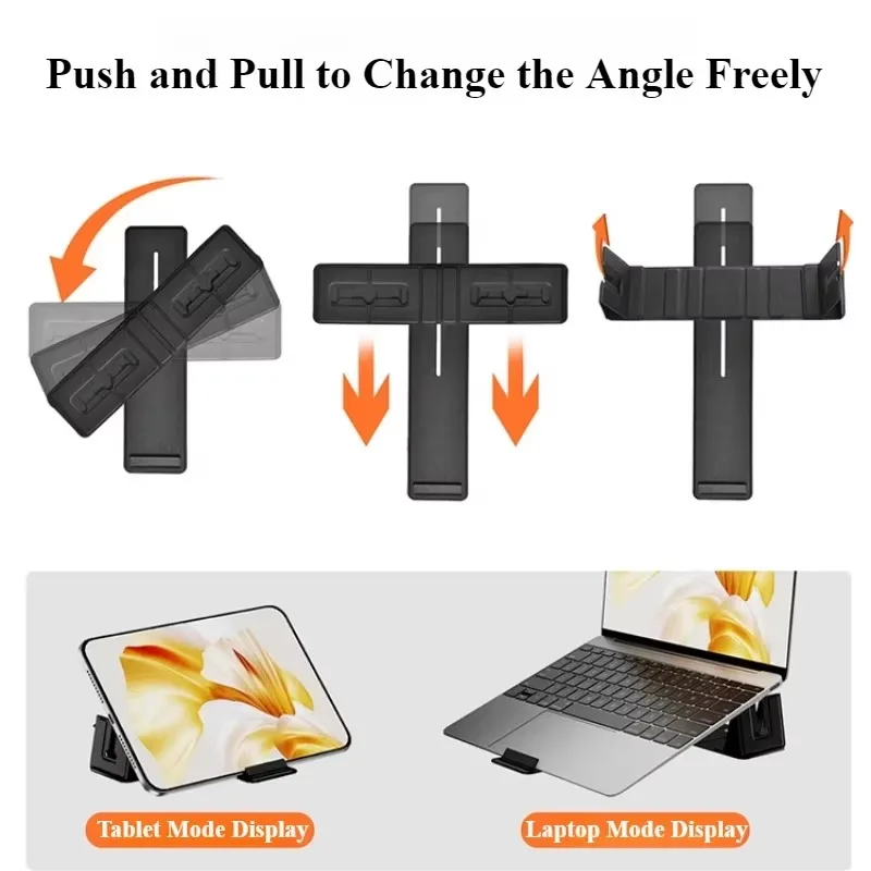 Eary Portable Foldable Laptop Stand Holder Vertical Heat Dissipation Riser Universal for Tablet Phone Notebook MacBook Air Pro