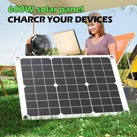 Kit d'onduleur solaire DC12V‑AC220V avec contrôleur 100A, panneau solaire pour la maison, le camping-car, le camping et les situations d'urgence. 6