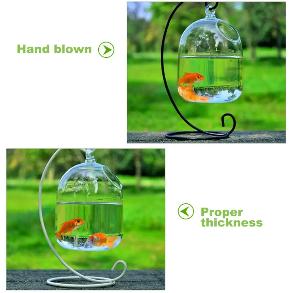 Vase Fishbowl Transparent Hanging Glass Creative Decor Fish Tank for Living Room fish aquarium