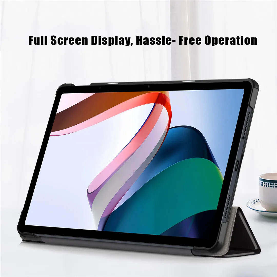 étui intelligent en silicone souple pour xiaomi redmi pad support de tablette trois