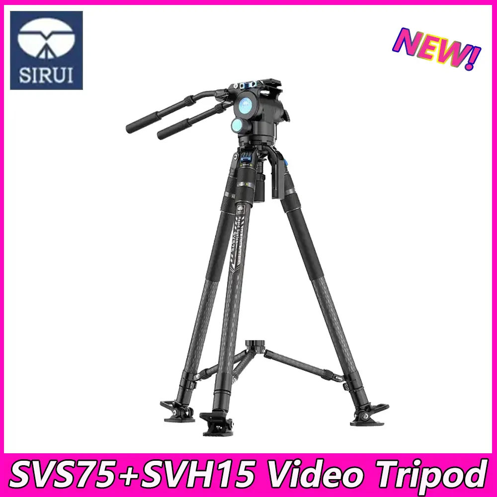

SIRUI SVS75 Tripod With SVH15 Video Tripod Head Rapid System One-Step Height Adjustment Video Professional Tripod