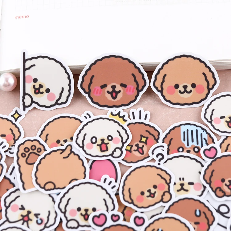 40Pcs Cute Dog Stickers Travel Craft Paper Scrapbooking Craft Diary Album Tn Decorativo Fai Da Te Craft Photo Album