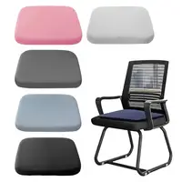 Chair Seat Cushion Ergonomic Memory Foam Seat Cushion with Ties for Office Chair Car Home Non-slip Washable Cover Square 1