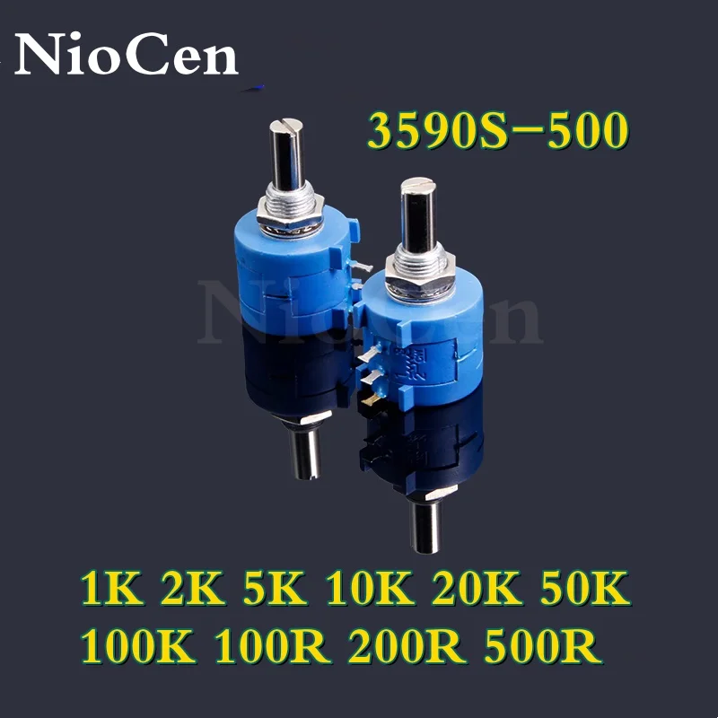 1PCS 3590S-500 1K 2K 5K 10K 20K 50K 100K 100 200 500 Ohm Potentiometer Adjustable Resistor 3590S 102 202 502 103 Potentiometer multiturn potentiometer,linear potentiometer,rotary potentiometer,trimmer potentiometer,adjustable resistor,electronic components