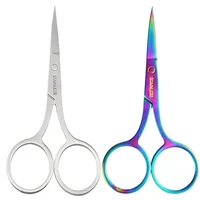 1PC Nail Cuticle Tool Accessories Scissors Nails Art Scissor Makeup Eyebrow Eyelash Trimmer Facial Hair Remover Manicure Scissor 1
