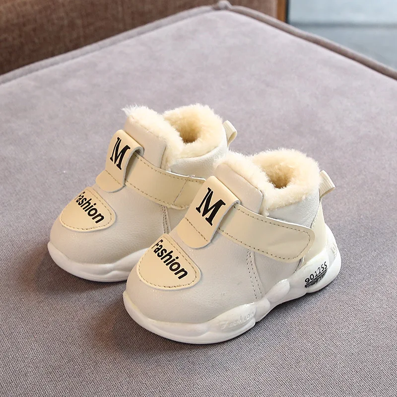 New Kids Baby Girl Boy Shoes Soft Non-slip Infant First Walkers Winter Warm Plush Baby Sneakers Toddler Shoes for Kids casual shoes