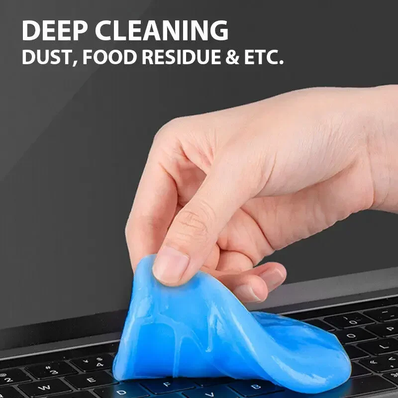 Car Cleaning Gel Gel Air Vent Dashboard Laptop Keyboard Magic Car Wash Interior Dust Dirt Mud Gap Reusable Cleaning Slime Wash Tool