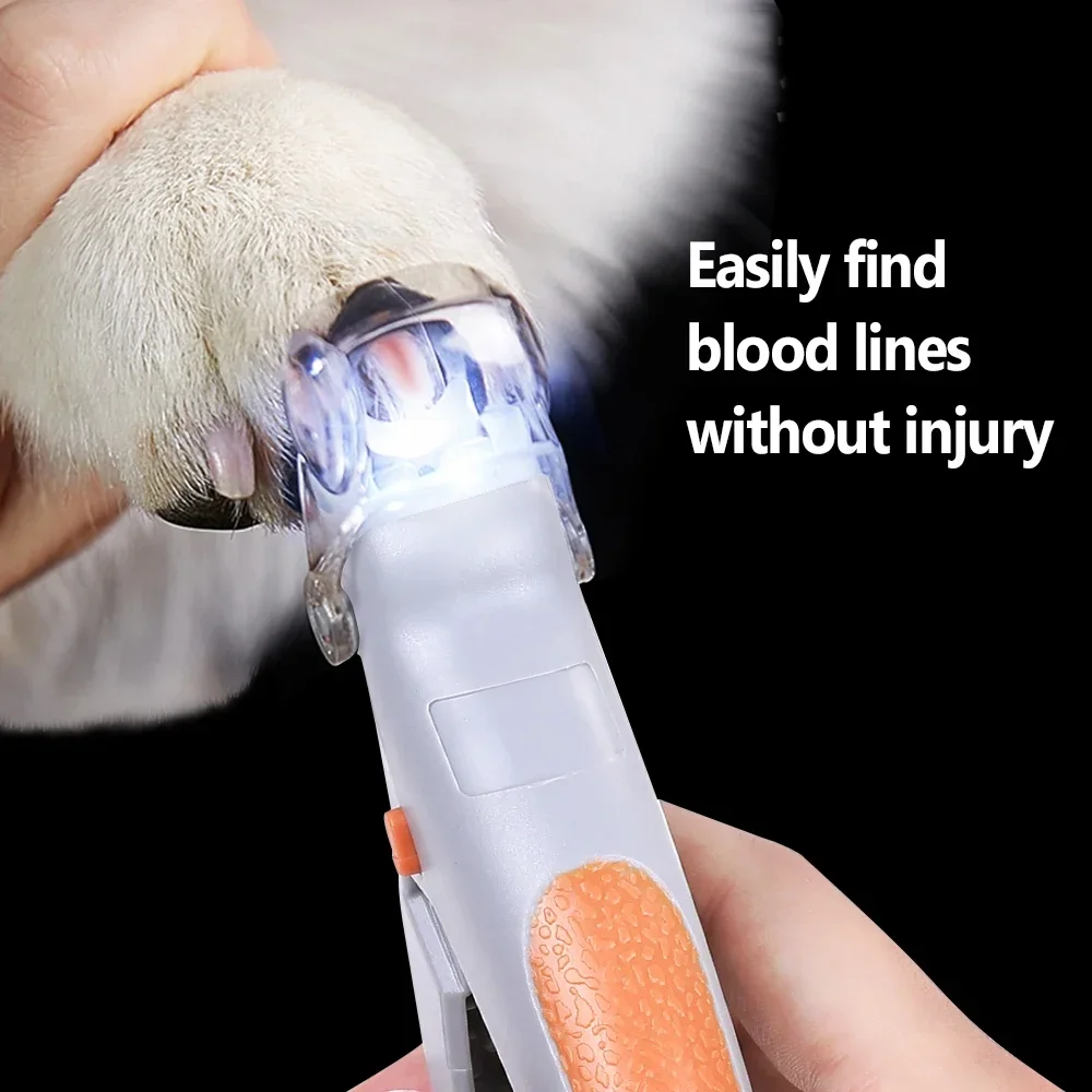 Professional Pet Nail Clipper Scissors Pet Dog Cat Nail Toe Claw Clippers Scissor LED Light Nail Trimmer for Animals Pet Supplie 2
