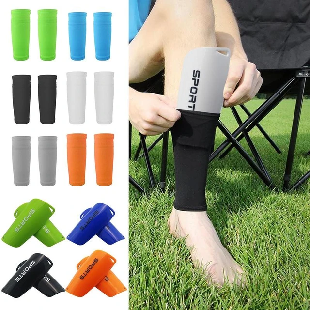 1 Pair protege tibia football adultes Kid football leg safety calf support  Adult Soccer Shin pads Protective gear - AliExpress