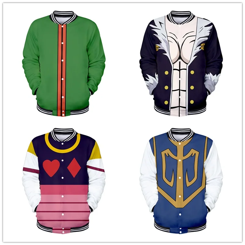 

Anime Hunter X Hunter Jacket Men Women Long Sleeve Coat Hisoka Coat Killua Zoldyck Cosplay Costume Casual Hoodies Sweatshirts