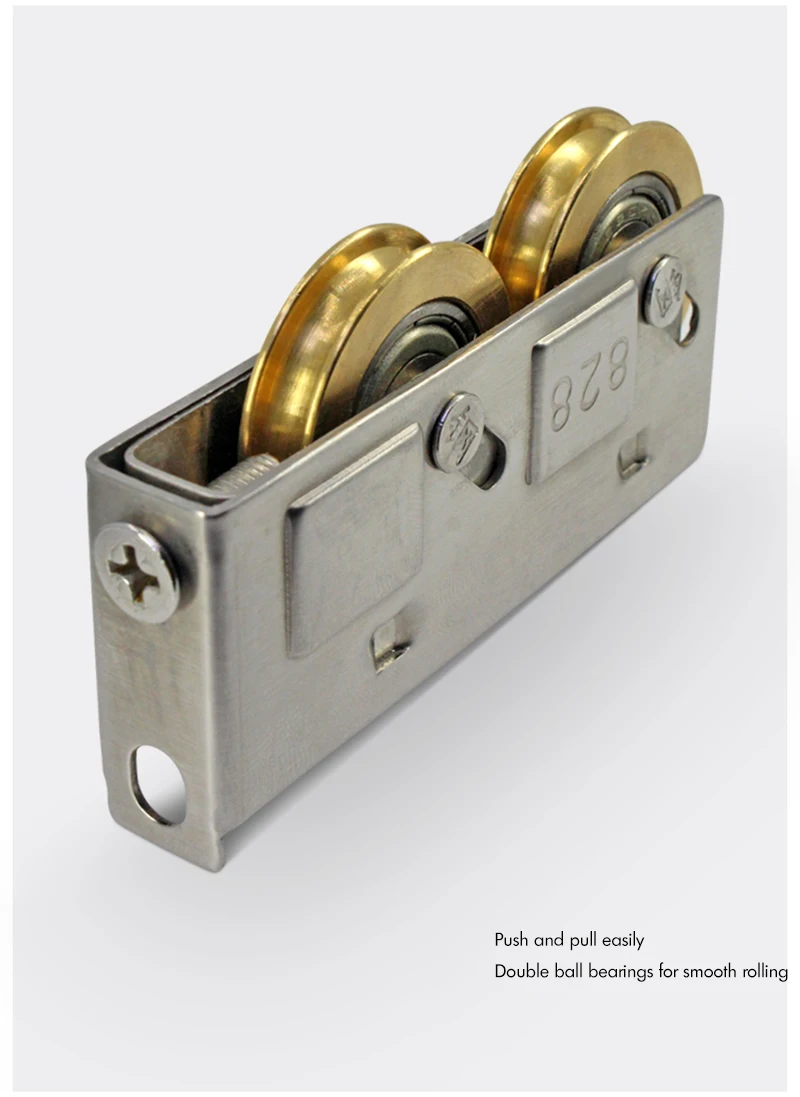 Description Picture 5 of itemCopper Sliding Patio Door 828 Roller Adjustable 31-36mm Door and Window Pulley Sliding Door Roller Window Hardware Accessories