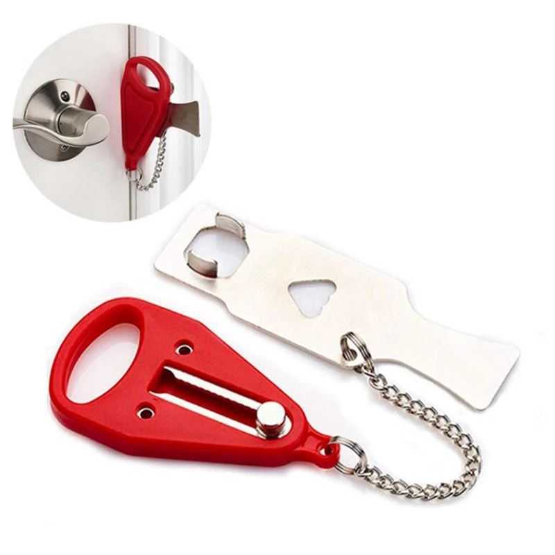 Door Lock Portable Hotel Door Lock Locks Self-Defense Door Stop Travel Travel Accommodation Stopper Lock Security Door