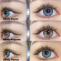 UYAAI Natural Colored Eye Lenses Sale Fashion Brown Colored Lenses Blue Eye Contacts Big Eyes Black Lenses Make-up Lens