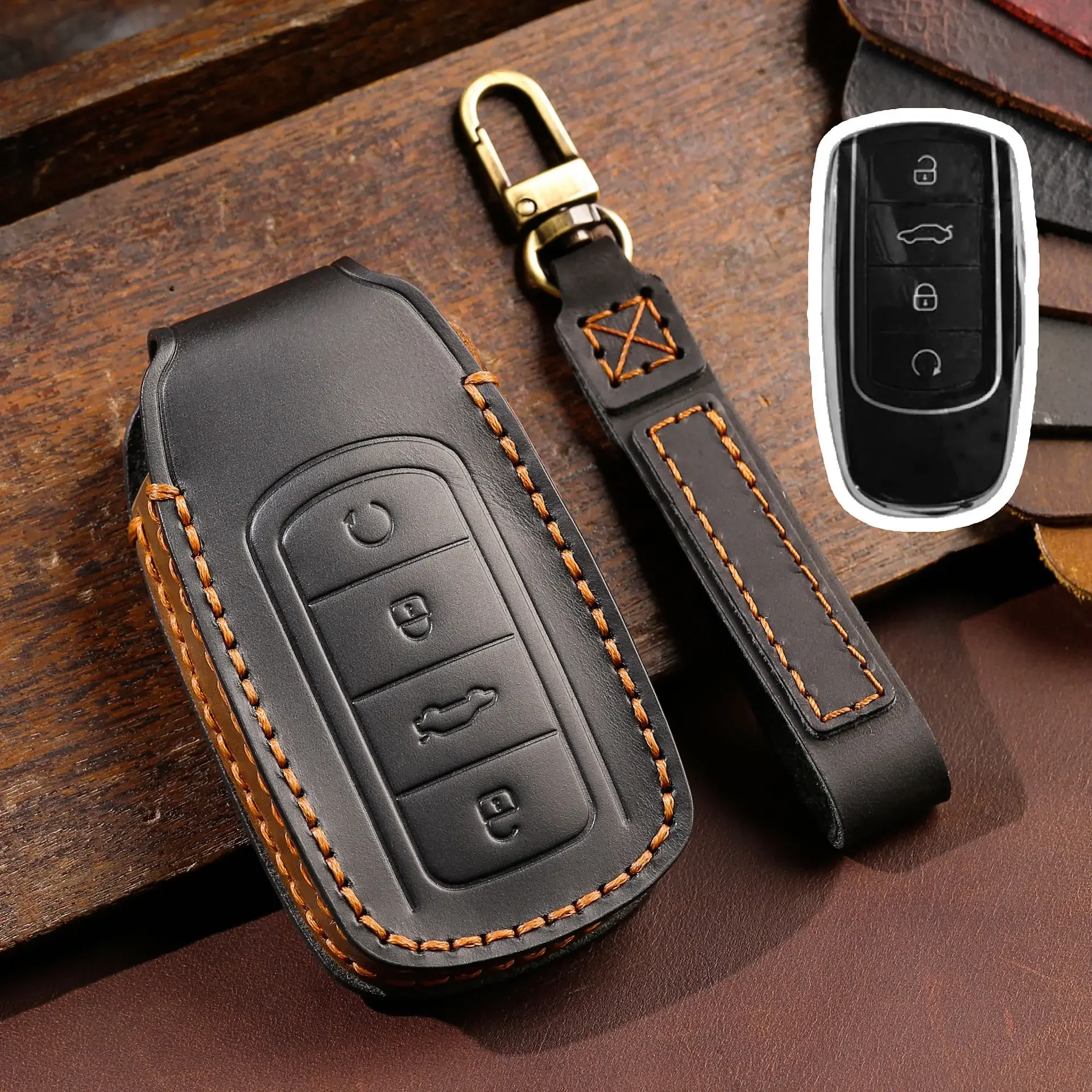 

Кожаный чехол для автомобильных ключей Chery Tiggo 8 Pro Tiggo 8plus New 5 Plus 7pro, аксессуары для автомобиля, 2021