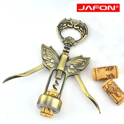 Luxury Gold and Gunmetal Plated Corkscrew Set with Foil Knife and Butterfly Bottle Opener - Free Shipping Included (Bronze)