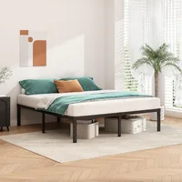 Metal Platform Bed Frame 18 Inch Tall Bed No Box Spring Needed,Queen Size Bed with Heavy Duty Strong Support Slats 2