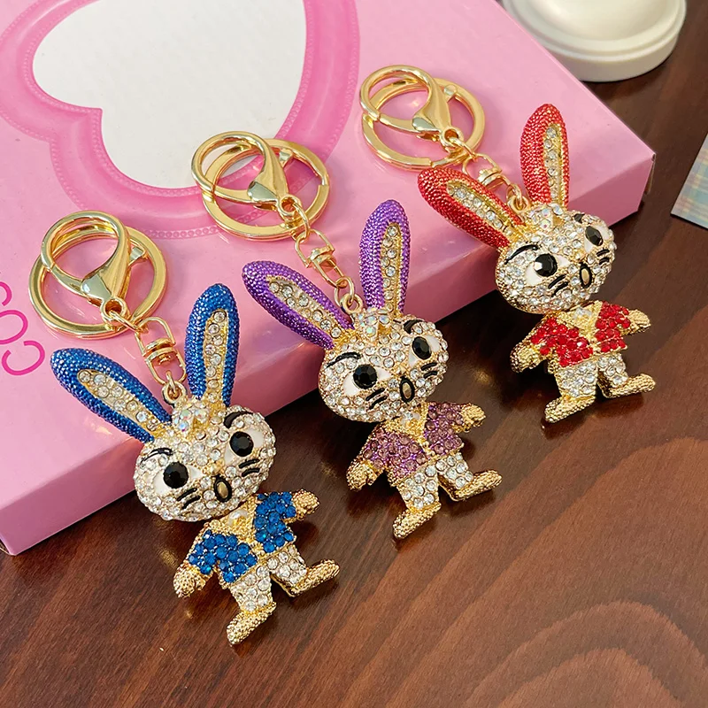 EASYA-Cute-Rabbit-Animal-Keychain-Cartoon-Alloy-Luxury-Woman-s-Bag ...