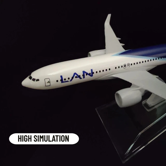 Scale 1:400 Metal Aircraft Replica 15cm Chile LAN B737 Boeing Airbus Airplane Diecast Model Kids Room Decor Gift Toys for Boy 3