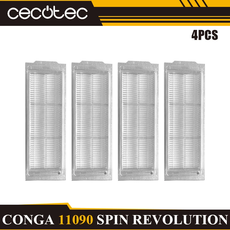 Cecotec Conga Enhanced Cleaning Kit: Main Brush, Side Brush, HEPA Filter, Mop, Dust Bag Replacement Set