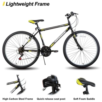 Hiland 24 26 inch Mountain Bike for Men Women, 21 Speeds High-Carbon Steel Frame, Sport Cycling MTB Bicycle for Adult 6