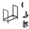 Firewood Rack Firewood Holder Multifunctional Portable Stable Fireplace Log Grate with Wheels for Outdoor Activities Backyard 5