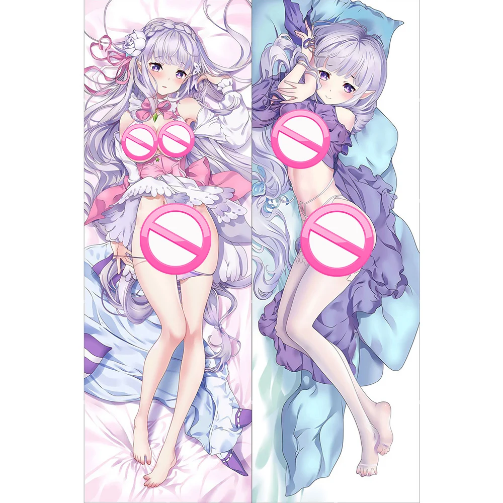 

Re:life In A Different World From Zero Rem Ram Dakimakura Cover Emilia Pillowcase Hugging Body Pillow Cushion Cover
