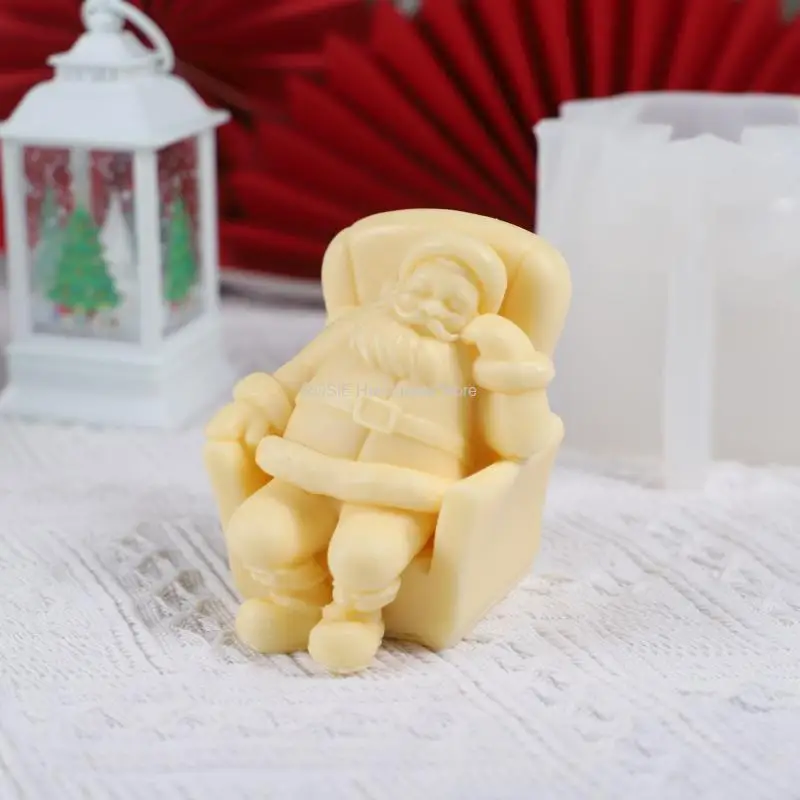 Stampi In Silicone Per Candele Natalizie A Onda Pilastro, Set Per Realizzare Candele 3D, Sapone E Resina Epossidica, Ideale Fai Da Te, Decorazioni Romantiche Feste, Bianco