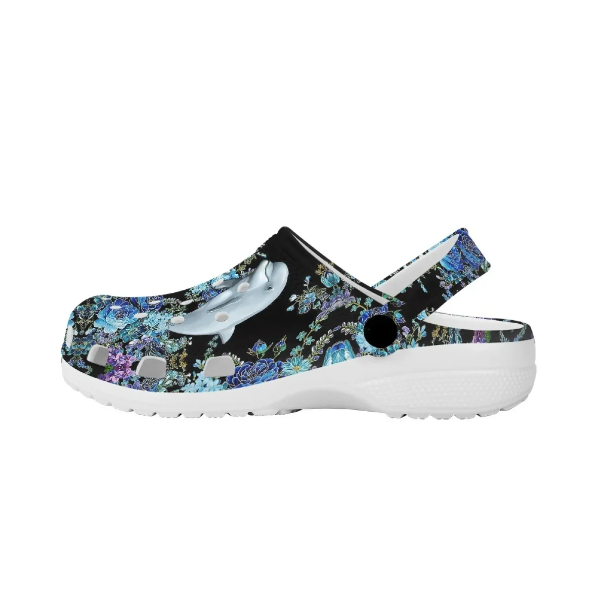 Designer Rose Dolphin Casual Sandals Women Lightweight Non-slip Bathroom Shower Slippers Comfortable Heel Strap Slides