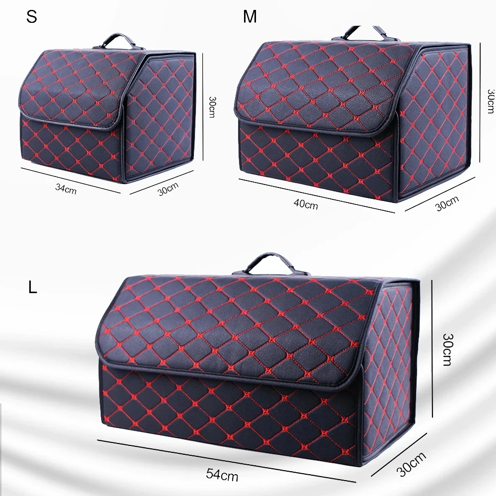 Multipurpose Collapsible Car Trunk Storage Organizer With Lid Portable Car Storage Bag