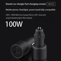 Xiaomi Mi Car Charger 100W MAX 1A1C Fast Charging Dual-port USB-A USB-C Smart Device Fully Compatible With Light Effect Display - Image 5