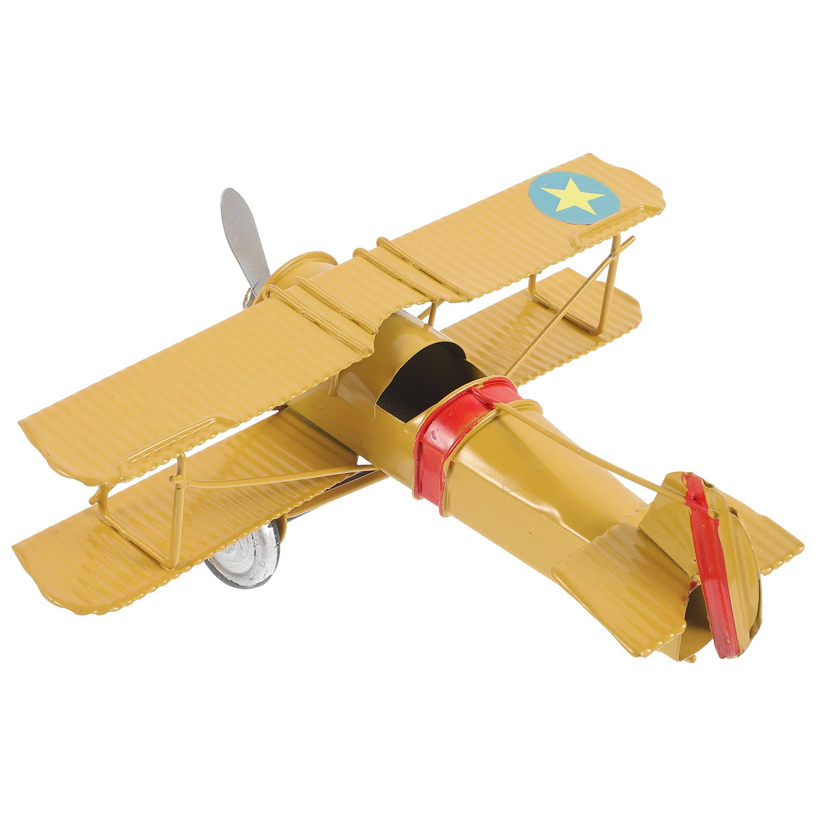 

Airplane Model Adornment Creative Decor Ornaments Retro Models Iron Miniature Planes