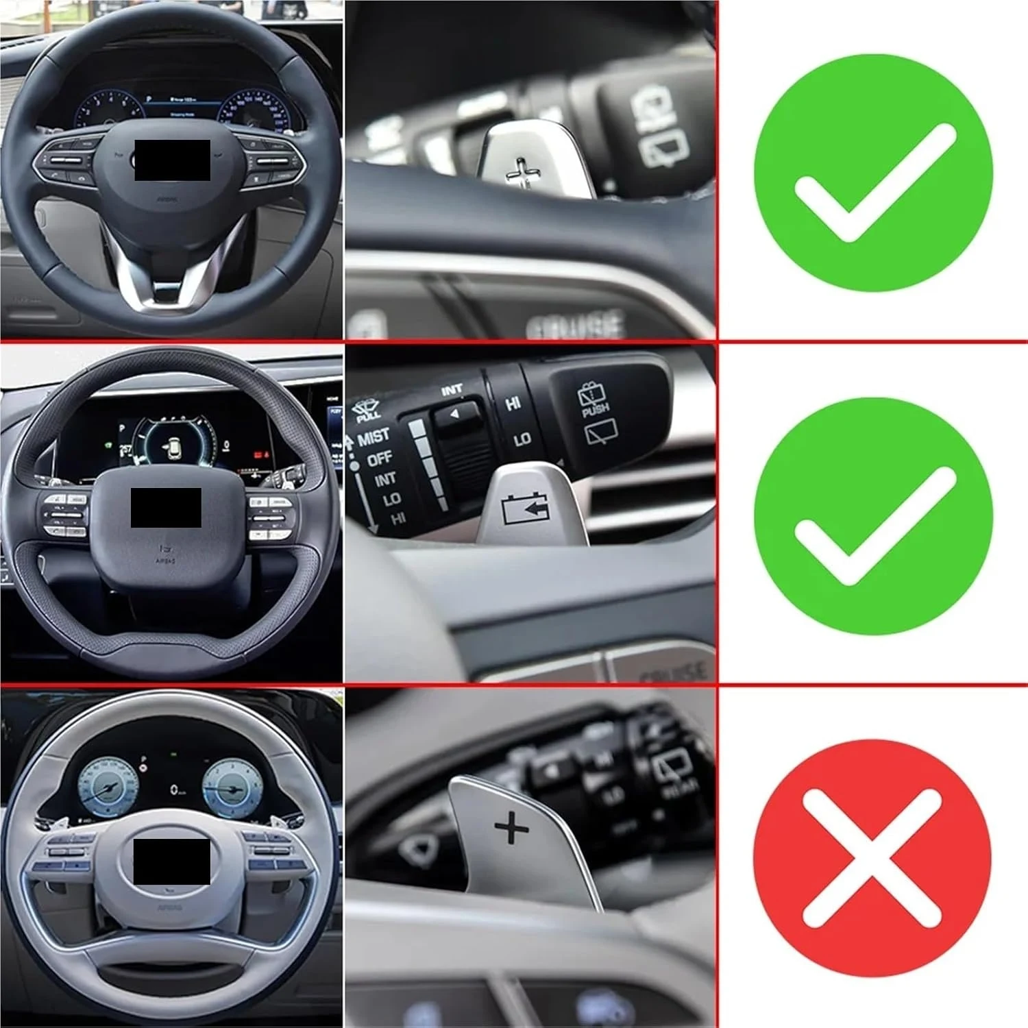 현대 팰리세이드 LX1 넥소 2018 2019 2020 2021 2022 자동차 스티어링 휠 기어 DSG 확장 스티커 자동차 액세서리용 패들 시프터