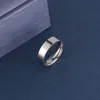 Bague de bijoux à breloques pour hommes et femmes, anneaux noirs en acier inoxydable, fiançailles de mariage, accessoire masculin mat de haute qualité