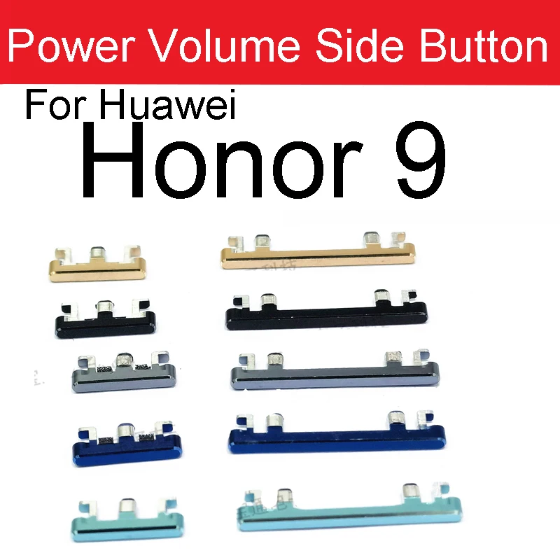 For Huawei Honor 9 Lite 9X 9i Power Volume Side Buttons Power On Off Volume Side Keys For Honor 9lite 9i 9X Replacement Parts
