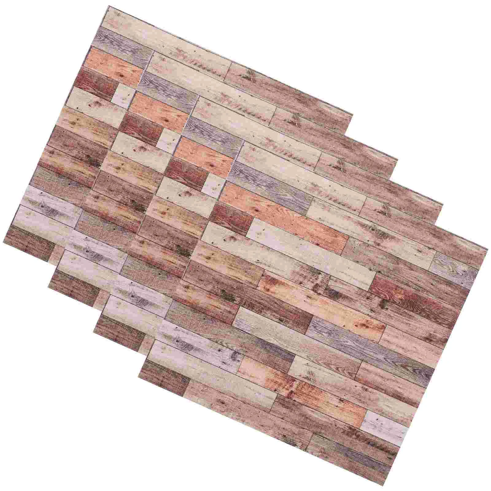 

4pcs Dollhouse Floorboards Mini Floors Mini Flooring Ornaments for Tiny House Kids Pretend Play Toys
