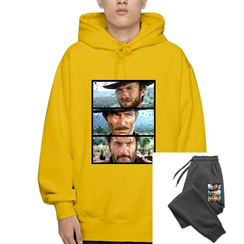 

The Good The Bad And The Ugly T-Sweatshirt Hoodies Italo Western Eastwood Cowboy Us Clint Summer Sweatshirt Hoodies