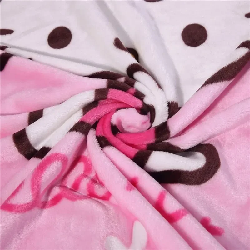 Hello Kitty Plush Blanket Bed Sheet Children Adult Soft Blankets Cartoon Aircondition Nap Blanket Spring Fluffy Quilt 5