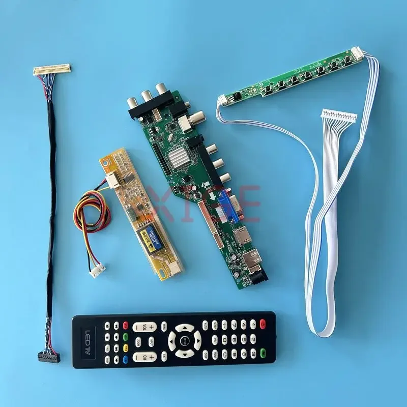 

LCD Controller Board Fit LQ150X1LBH3 LQ150X1LHC3 LQ150X1LHS2 1024*768 IR+AV+USB+HDMI+VGA 1CCFL DVB Digital 30Pin LVDS Kit Matrix