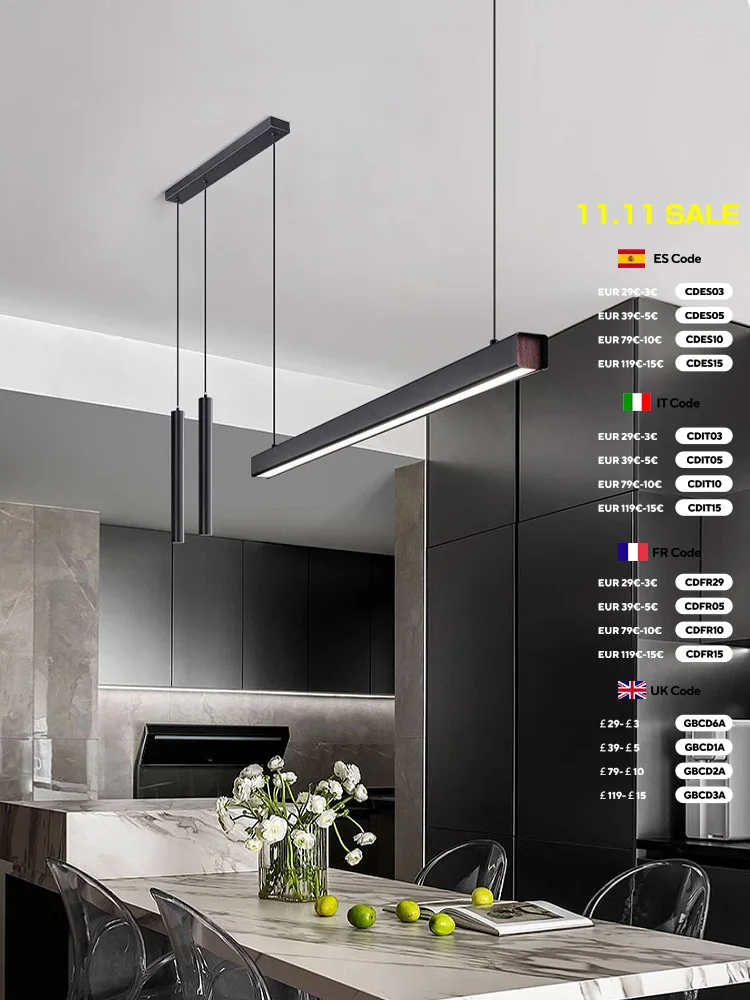LED Chandelier Ceiling Chandelier Art Lighting Fixtures dining room lamp kitchen lights word long restaurant chandelier modern minimalist office lamps Nordic bar island chandeliers